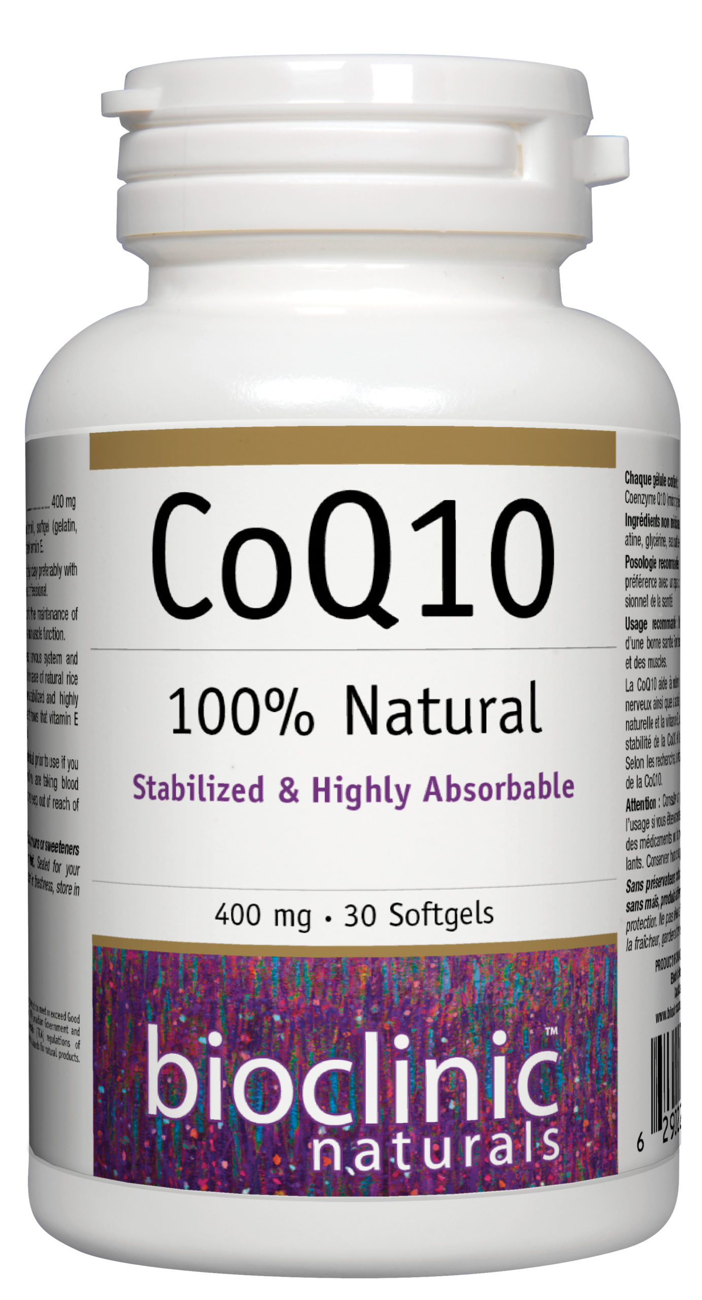 CoQ10 400 mg Bioclinic English Canada