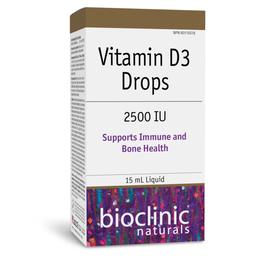 Vitamin D3 2500 IU Drops Bioclinic English Canada